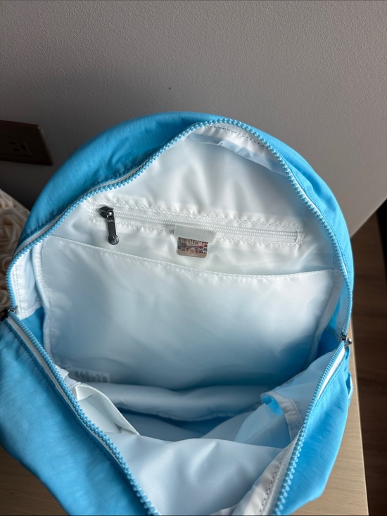 Kipling Ezra Backpack Powder Blue Marble NWT Lightweight School Travel Bag main image 6